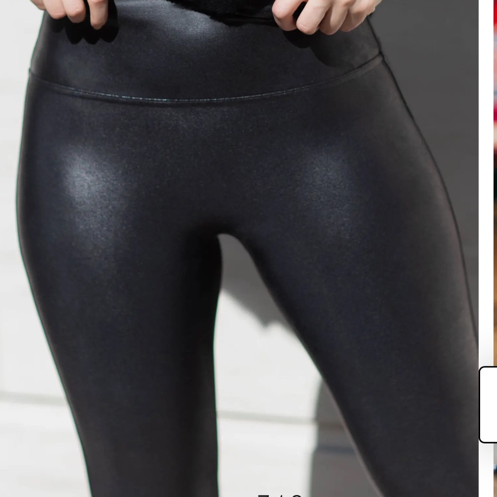 SPANX size medium (fits like small) faux leather leggings